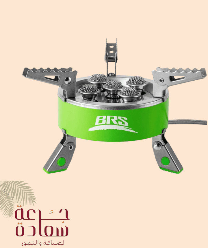 BRS-71 High Power Outdoor Camping Stove Equipment Outdoor Cooking Picnic Foldable Stainless Steel Gas Stove With Seven Burners - جرعة سعادة